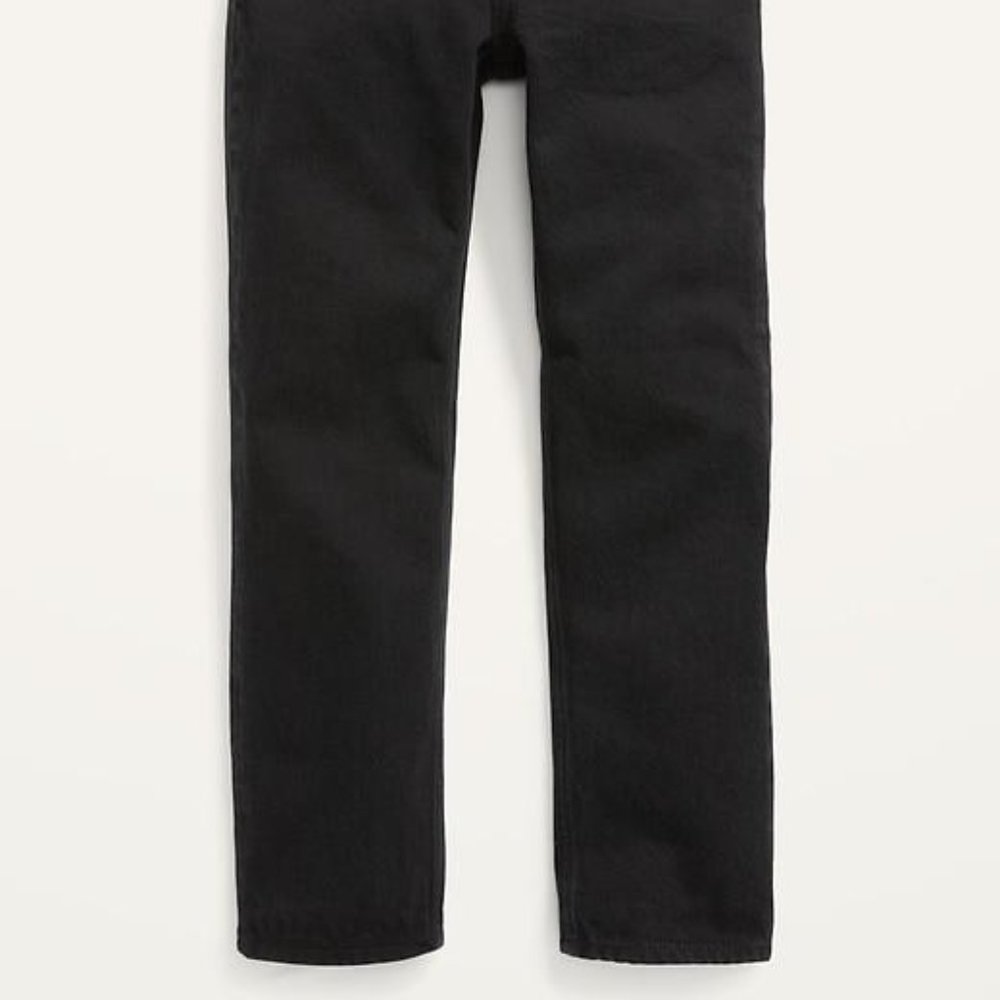 Old Navy Non-Stretch Black-Wash Loose-Fit Jeans For Boys New - Picture 4 of 6